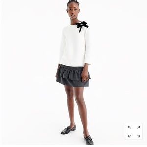 Jcrew double bow sweatershirt